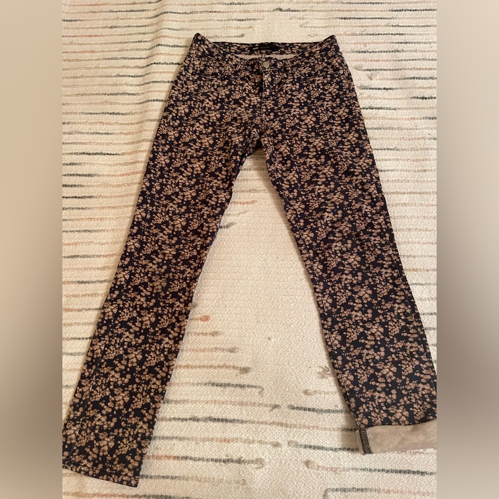 Levi’s straight leg floral denim
